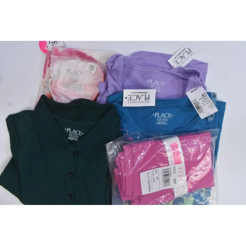 The Childrens Place Lot Of 12 Girls Size Large 10/12 Mixed Season Tops Bottoms